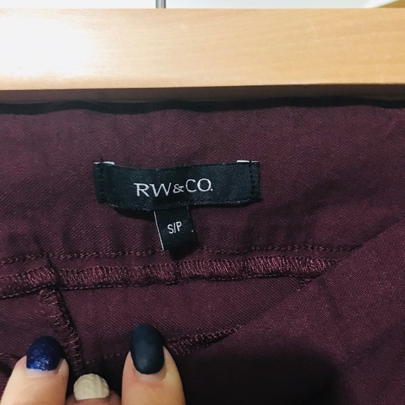 Wine coloured pull on leggings - Picture 8 of 8